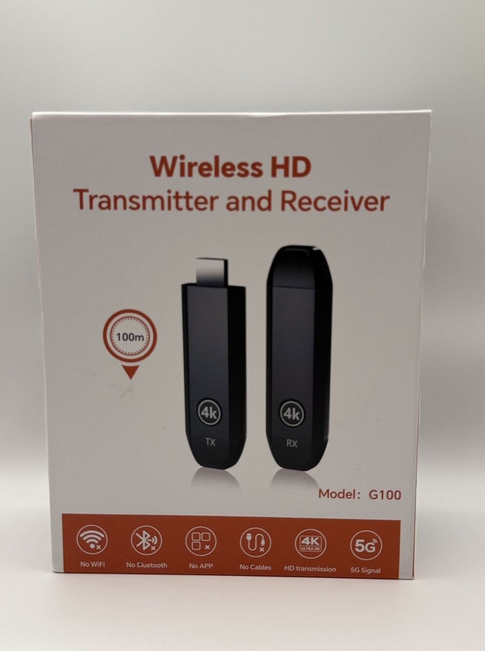 2026 Upgraded 4K Wireless HDMI Transmitter and Receiver, 4K Input & 4K Output...